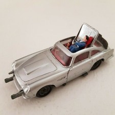 Aston Martin 007 James Bond - Corgi Toys 1° serie, no box, repainted silver