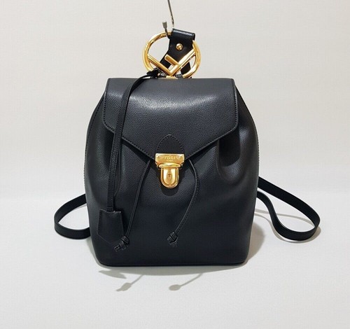 Fendi ring leather backpack - f,
