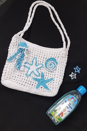 Borsa spiaggia fatta - borsa,