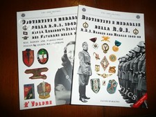 DISTINTIVI E MEDAGLIE DELLA RSI 1943/45 LEGIONE SS ITALIANA E VETERANI 2 Voll