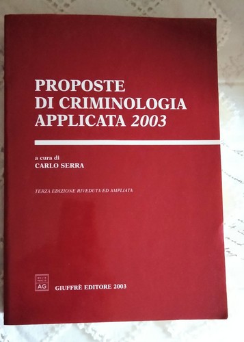 Proposte criminologia - proposte,