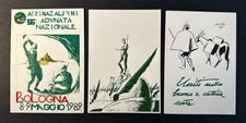 Lotto 3 cartoline ANA Alpini