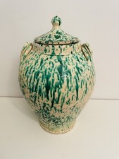 ? Ceramica Popolare Pugliese grande e vecchio vaso contenitore biansato Puglia