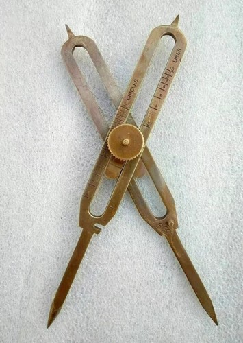 Strumento disegno ottone - da, in