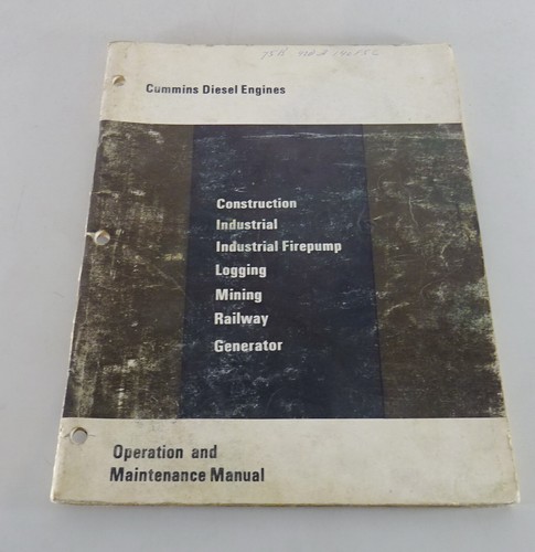 Manuale istruzioni cummins - manuale, di