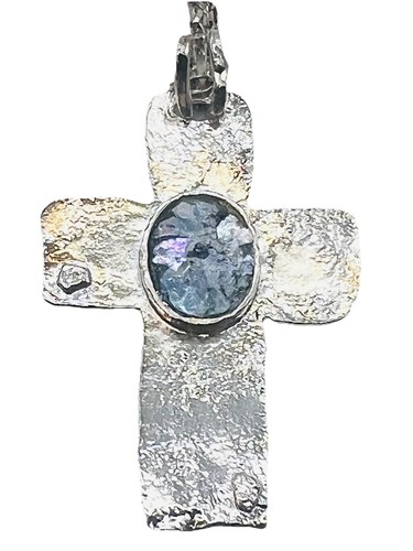 Ciondolo collana croce - e,