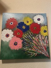 Quadro Fiorito Dipinto A Mano