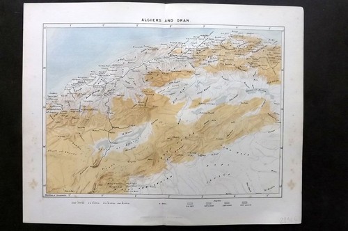 Mappa antica reclus - antica, c1880
