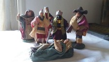 lotto 6 statuine presepe