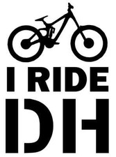 Adesivo I Ride Downhill DH -