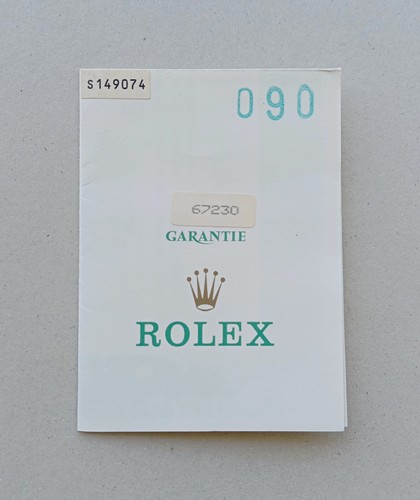 Rolex guarantee warranty - rolex,