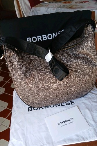 Borbonese luna color beige e - borbonese,