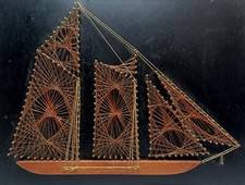 Vintage Nail Copper String Art