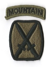 10th MOUNTAIN DIVISION "Patch