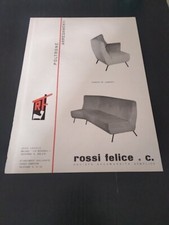 1959 POLTRONE ROSSI FELICE MODELLO 87 ANGOLARE VINTAGE AD PUBBLICITA