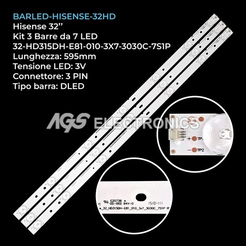 Kit barre strip - 3, tv