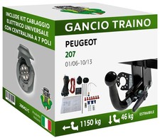 Gancio orizzontale estraibile - gancio,