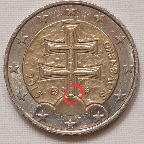 Euro münze slovensko kreuz - euro,