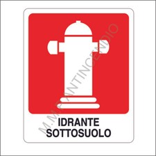 Cartello Segnaletico Idrante
