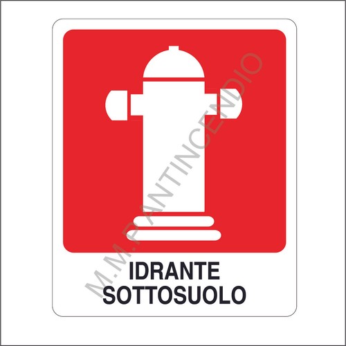 Cartello segnaletico idrante - cartello,