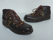 Vecchio Scarpe da Sci Stivali-Sci Pelle per di Legno Vintage Blizzard