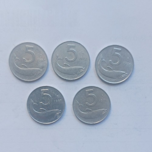 Lotto monete lire - 5, 5