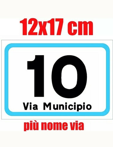 Numeri civici numero civico