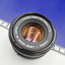 Canon FD 50 mm 1:1.8 obiettivo principale adatto per fotocamera A1 AE1 AT1 T90 T60. revisionato