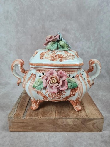 Soupière ancienne faïence - en,