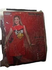 Costume Angry Birds uccellino rosso bambina taglia grande 10-12 licenza ufficiale nuovo