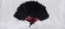ventaglio anni 50 in piume di