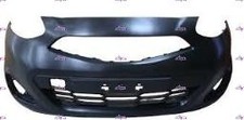PARAURTI ANTERIORE ANT NERO LISCIO PER NISSAN MICRA K13 13>17 2013-2017