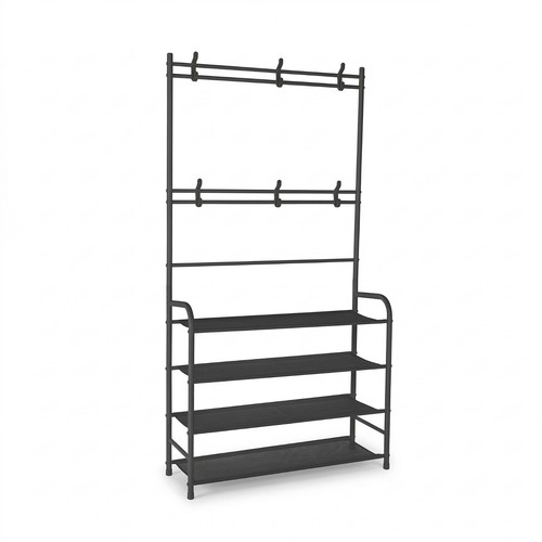 Appendiabiti con scaffali - appendiabiti,