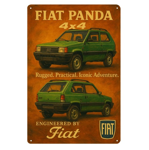 Poster fiat panda 4x4 - panda,