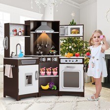 JOYLDIAS Set Cucina Grande Cucina Finto Gioco Bambini Legno Playset Giocattoli Regali