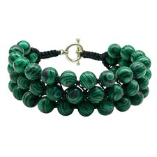 Bracciale Perline Malachite