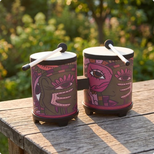 Bongo legno con battenti - con,