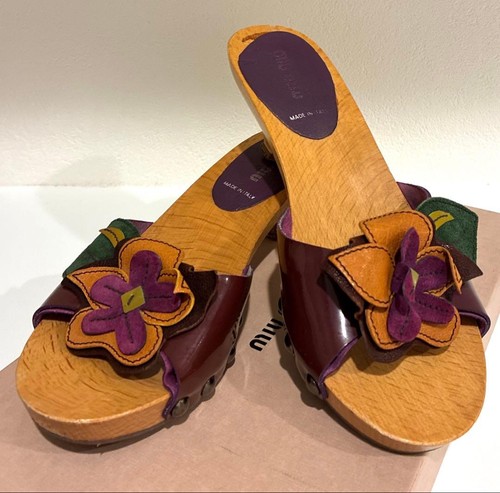 Miu sandali - miu, legno