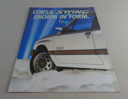 Faltprospekt opel corsa - corsa, a