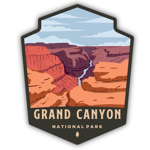 Adesivo vinile grand - adesivo, canyon