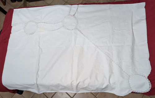 Grande tovaglia cotone ricamo - grande,