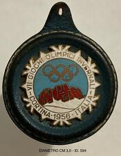 CORTINA 1956 VII GIOCHI OLIMPICI INVERNALI MEDAGLIA PORTACHIAVI OLIMPIC GAME