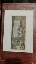  stampa anticha acquarellata Verona Piazza Erbe ITALIA 1874 KADEN H.Fenn