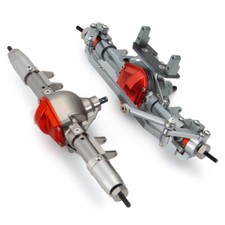 Per 1/10 RC Axial SCX10 Honcho Jeep CNC alluminio asse anteriore asse posteriore asse