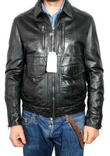 MAURO GRIFONI giubbino 100% pelle agnello imbottitura 100% viscosa TG.50