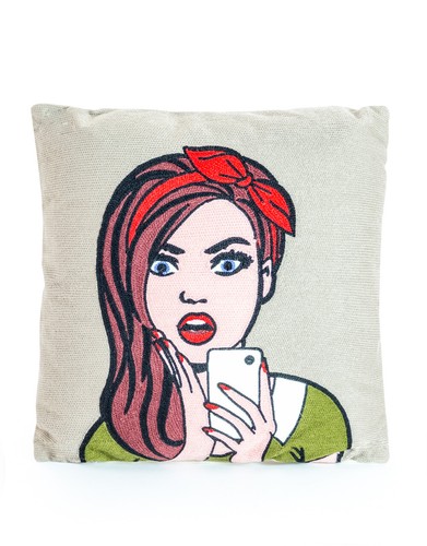 Cuscino per cellulare pop art
