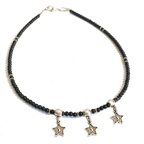 Collana perline nere da - collana,
