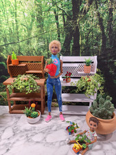 Panchina da giardino in vaso