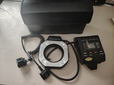 Flash Minolta Macro 1200 AF Funzionante E ben Conservato con Custodia Minolta