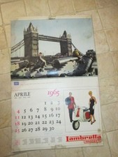 RARO CALENDARIO LAMBRETTA ANNO